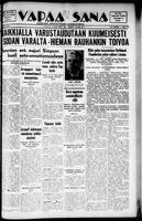 Vapaa Sana, September 28, 1938