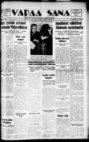 Vapaa Sana, October 26, 1938