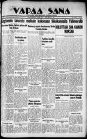 Vapaa Sana, September 18, 1935