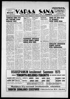 Vapaa Sana, March 04, 1975