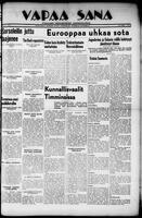 Vapaa Sana, November 28, 1934