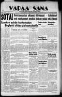 Vapaa Sana, October 05, 1935