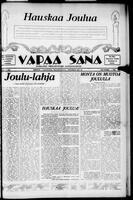 Vapaa Sana, December 16, 1939