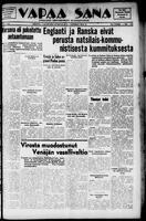 Vapaa Sana, September 30, 1939