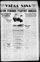 Vapaa Sana, April 15, 1941