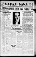 Vapaa Sana, October 01, 1938