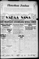 Vapaa Sana, December 21, 1939