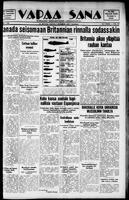 Vapaa Sana, March 26, 1938