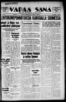 Vapaa Sana, January 16, 1940