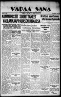 Vapaa Sana, December 22, 1937