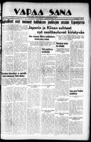 Vapaa Sana, September 26, 1936
