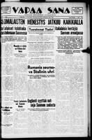 Vapaa Sana, December 07, 1939