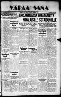 Vapaa Sana, November 20, 1937