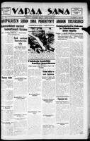 Vapaa Sana, September 21, 1938