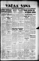 Vapaa Sana, December 01, 1937