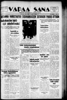Vapaa Sana, June 01, 1938