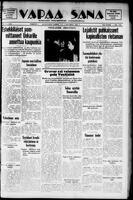 Vapaa Sana, January 07, 1939