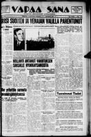 Vapaa Sana, November 11, 1939