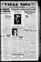 Vapaa Sana, August 05, 1939