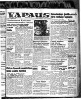 Vapaus, October 30, 1952