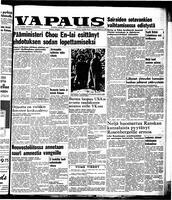 Vapaus, March 31, 1953