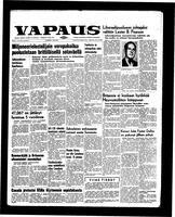 Vapaus, January 18, 1958