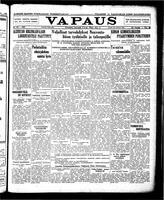 Vapaus, November 3, 1927
