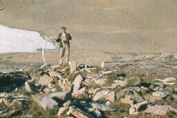 Mitch Powell with whalebones