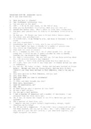 Transcript of Audio Interview with Mr. Alexander Lennie