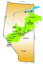 Map of Athabasca River Basin