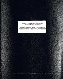 Parlby Creek-Buffalo Lake Development Project/Environmental Impact Assessment/Volume Three-Technical Appendices