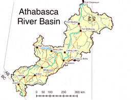 Map of Athabasca River Basin