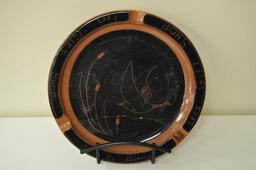 Large Ashtray with Geese and Bulrushes