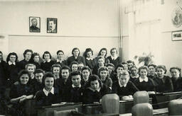 School Girls in Classroom