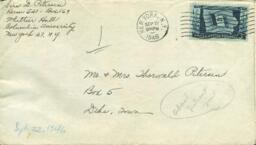 Petersen/Bentley Family Correspondence