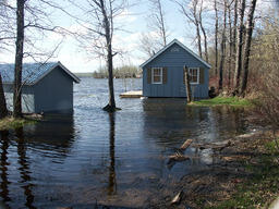 Flooding of Baptiste Lake