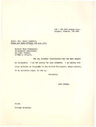 Letter to Nancy Campbell