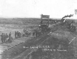Steel Laying on CNR Railway Tracks