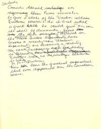 Miscellaneous Handwritten Notes