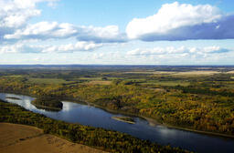 Athabasca River Valley with Three Islands