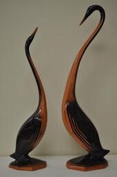 Two Clay Egrets