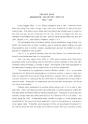 Calling Lake Mennonite Voluntary Service