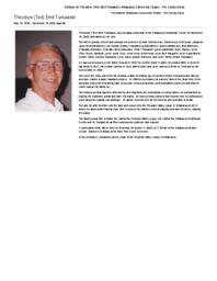 Ted Turkawski - Obituary